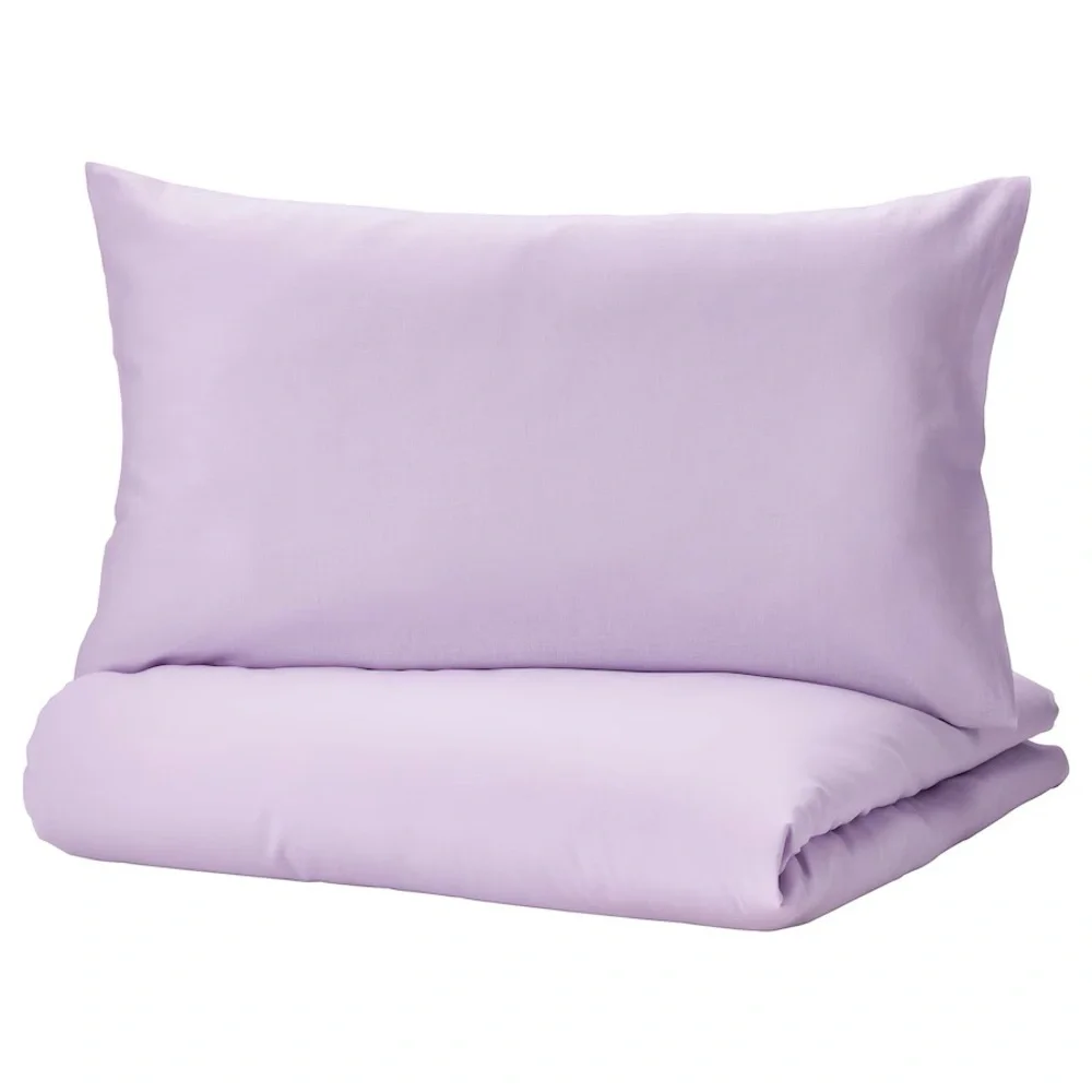 IKEA NATTSVÄRMARE Duvet cover and pillowcase(s), lilac, King NEW